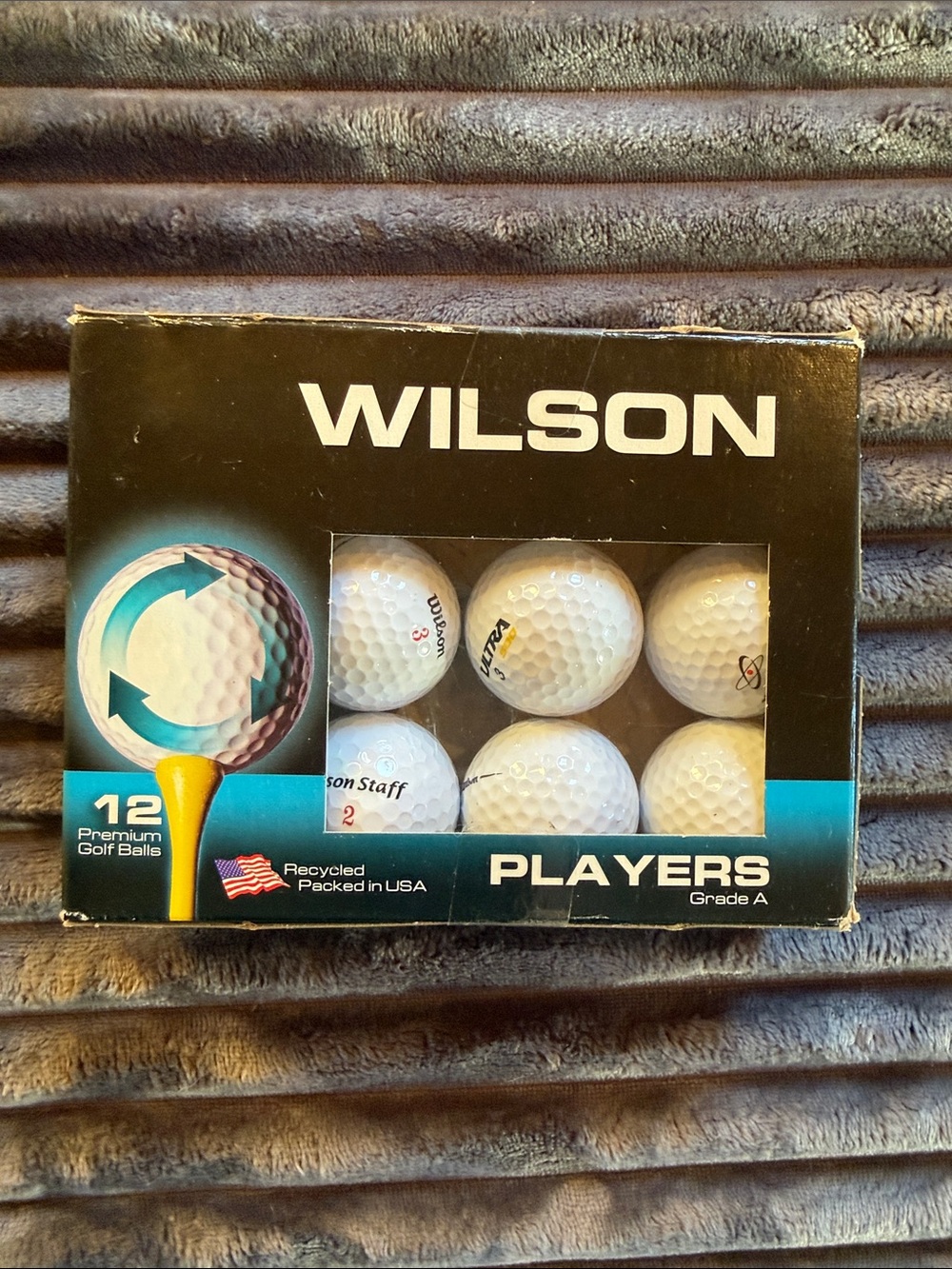 Wilson White Players Recycled Golf Balls - 12 Pack